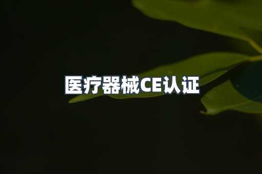 医疗器械CE认证